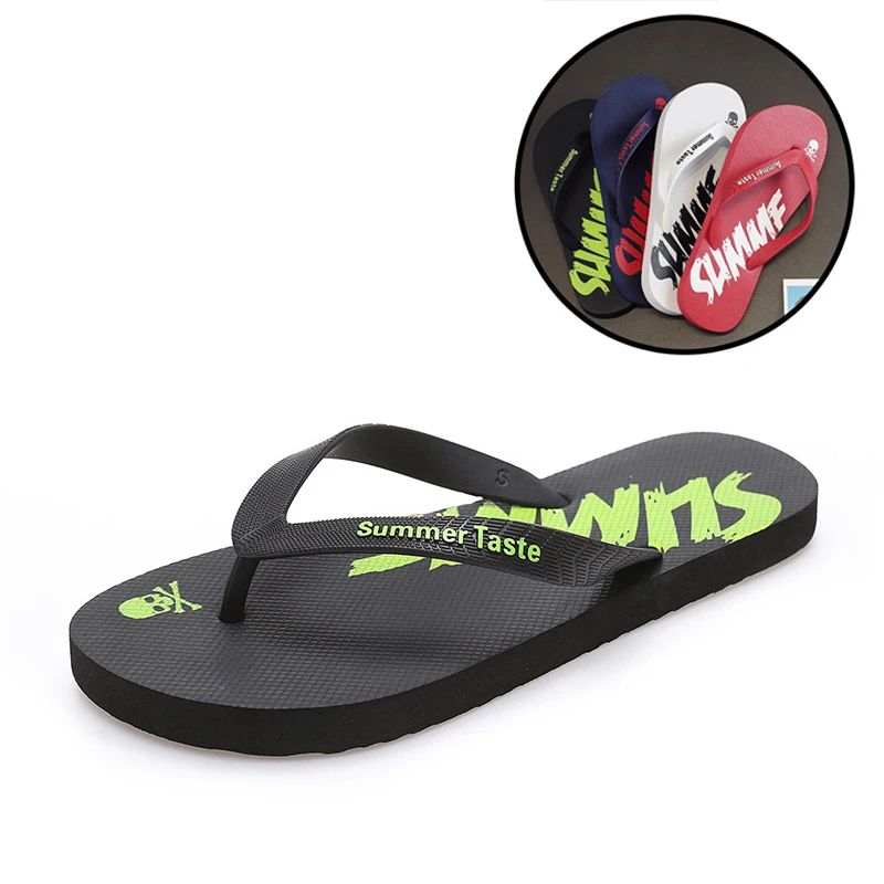Summer Men Shower Slippers Outside Flip Flops Man Indoor Home Mute Shoes EVA Shoes Cloud Slides Couple Non-slip Casual Sandals