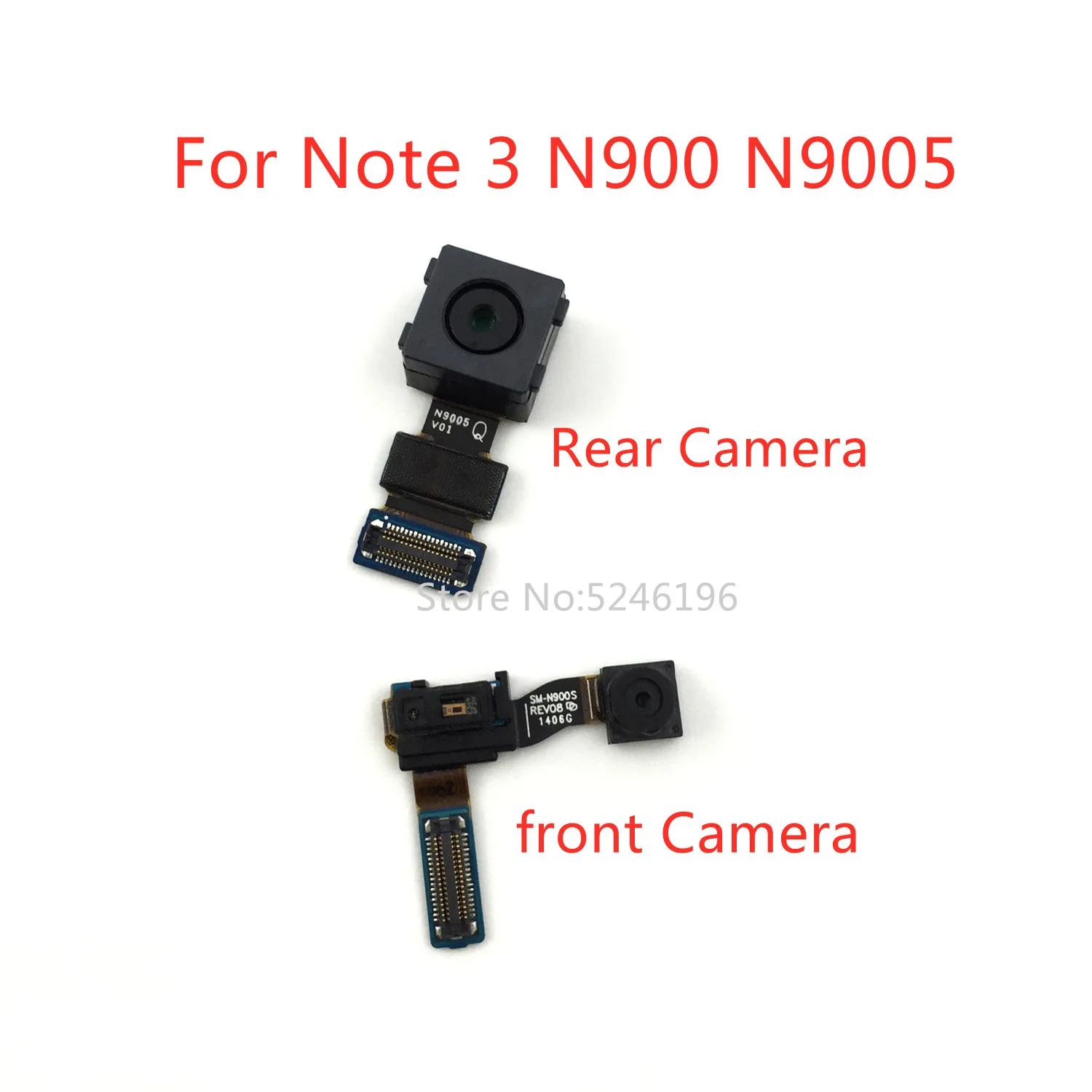 

1pcs New Back big Main Rear Camera front Camera Module For Samsung Galaxy Note3 Note 3 N900 N900S N9005 Replace Part