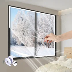 WindProof Window Screen Self-Adhesive Film Sealing Window Insulation Curtain Home Thermal Insulation And Antifreeze Door Screen
