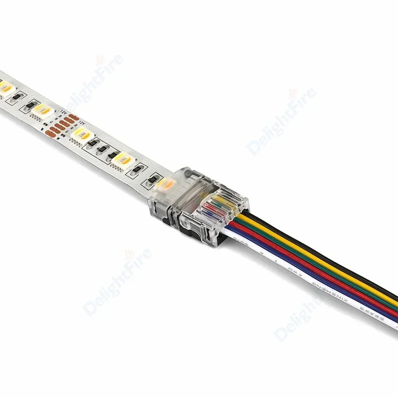 5/10pcs LED Strip Connector 2/3/4/5/6pin RGB Connector For LED RGBW RGBWW 2835 5050 LED Strip Wire Terminal Connector