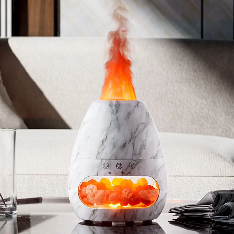 

Hogar Xiaomi Salt Stone Aromatherapy Machine, Essential Oil Humidifier, Creative Home Desktop New Volcano Aromatherapy Machine