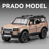 1:32 TOYOTA PRADO Land Cruiser Off Road Vehicle Metal Alloy Diecast Model Car Outdoor Display Collectibles Decorative Gift Boy