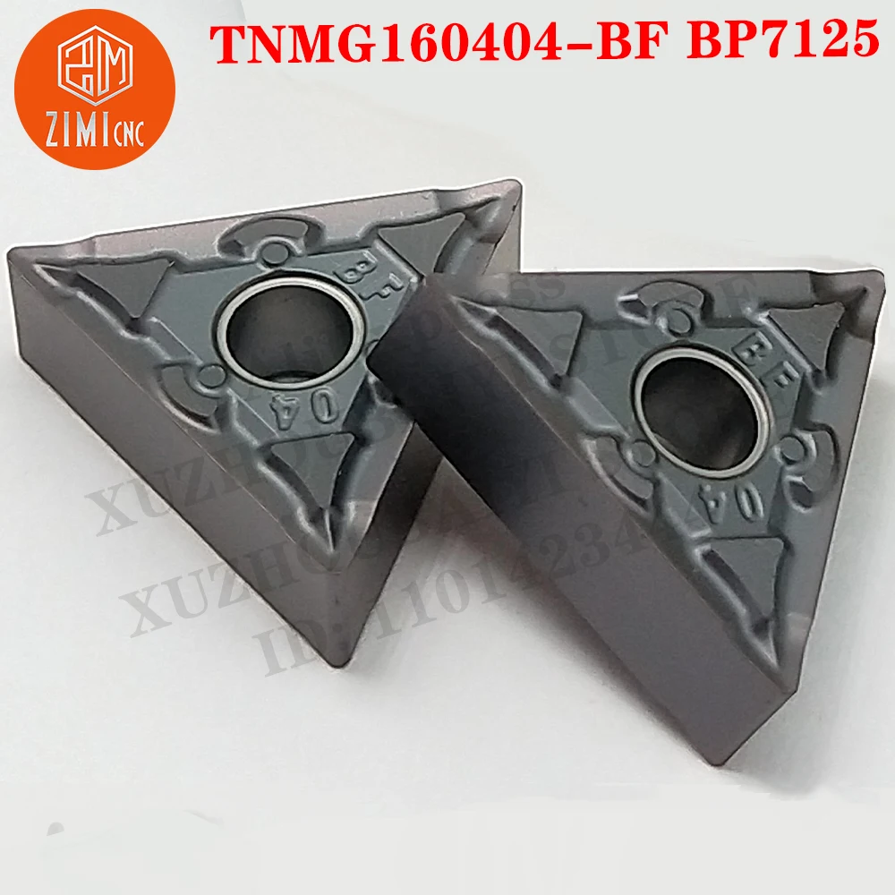 TNMG160404-BF BP7125 TNMG Utensile per inserti di tornitura Inserto in metallo duro Taglio a lama Utensile CNC Taglierina Tornio Utensile in metallo per acciaio inossidabile