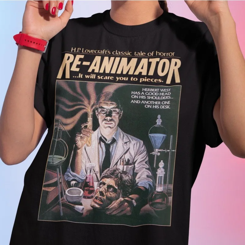 

Return of The Living Dead Movie T-shirt, 80s Horror Movie T-shirt for All Seasons Suitable for Both Men and Women, Casual Couple