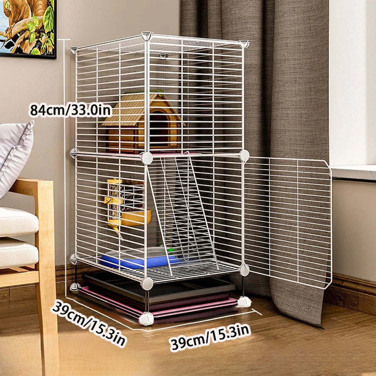 Special Cage for Raising Flower Branch Hamster Nest Complete Parrot Dutch Pig Magic Piece Chinchillas