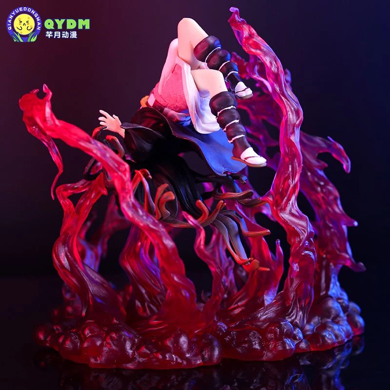 Anime Figure Demon Slayer Nezuko Figures Somersault Pvc Statue Figurine Doll Aniplex Collectible Model Ornament Collection toys