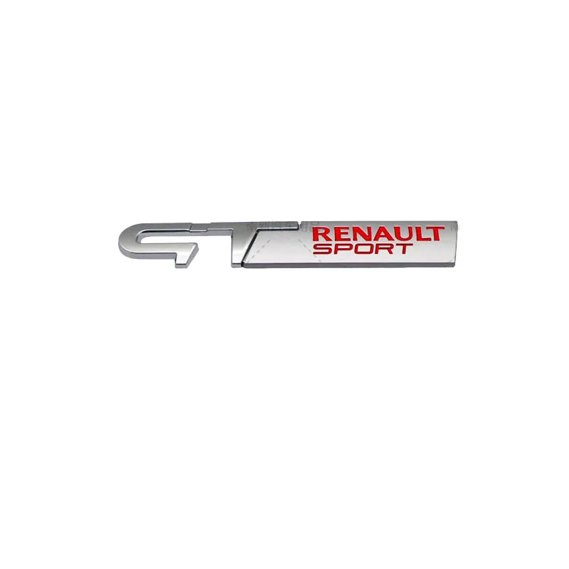 Megane 2 3 4 5 Duster Logan Clio Laguna 2 Capture Arkana GT Sport Fender Trunk 3D نمط السيارة، الملصقات الخلفية، الشعارات، شارات، عصا