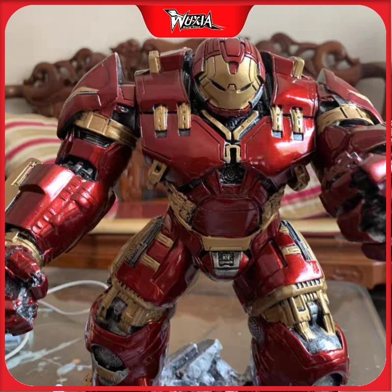 

Новый 33 см Мстители Железный Человек Халкбастер Большая Гостиная Смола Модель Фигурки Настольный Орнамент Украшения Подарки для Детей