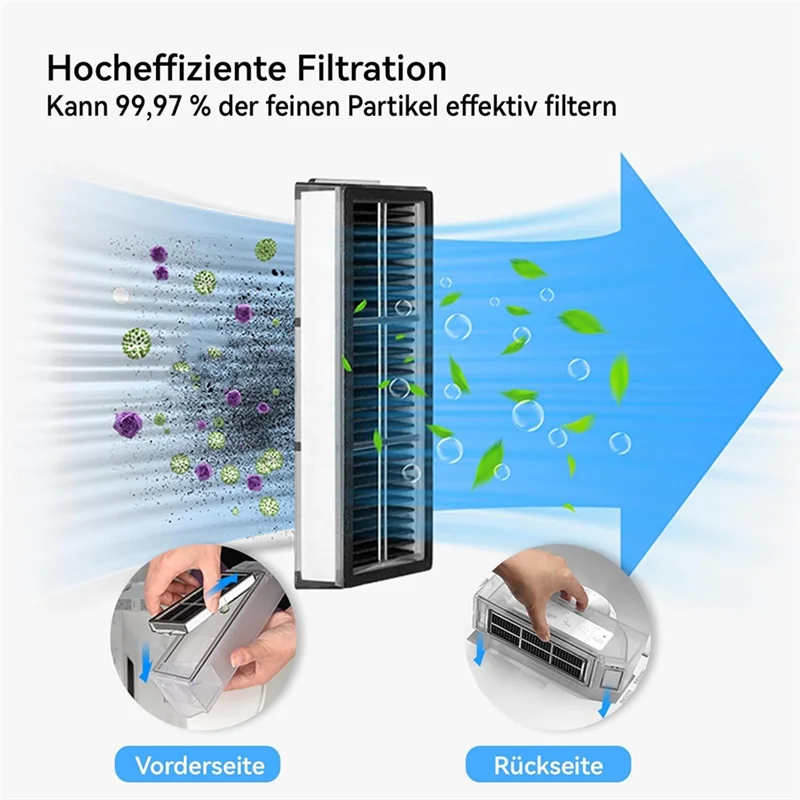 A7THK-For Dreame X40 Ultra Complete/X40 Master/L40 Ultra مكانس كهربائية فرشاة جانبية رئيسية أكياس غبار وسادات ممسحة ومرشحات Hepa #6