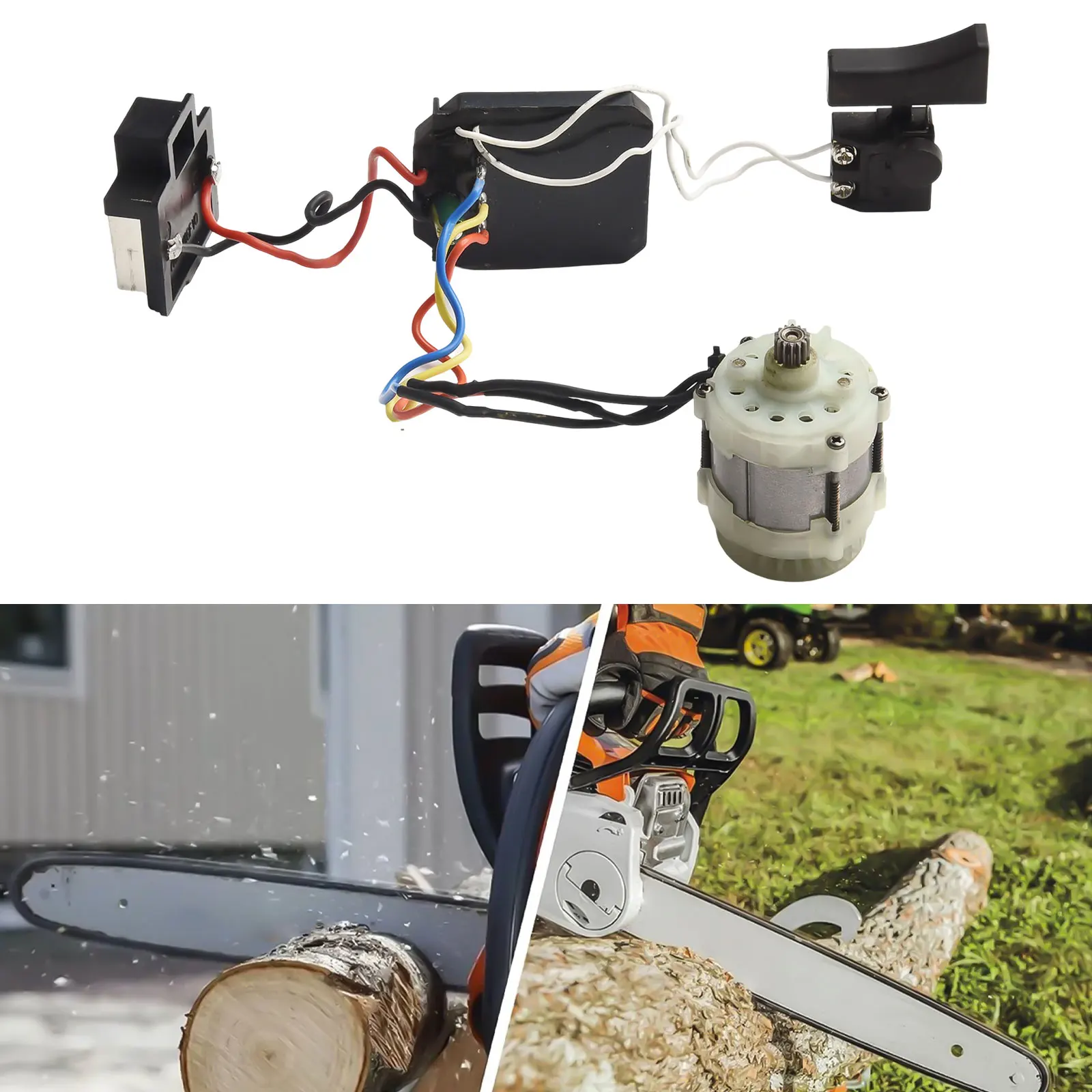 

Chain Saw Motor Assembly Electric Chain Saw Motor For Garden Tools For Home Improvement Solid Construction Control Panel