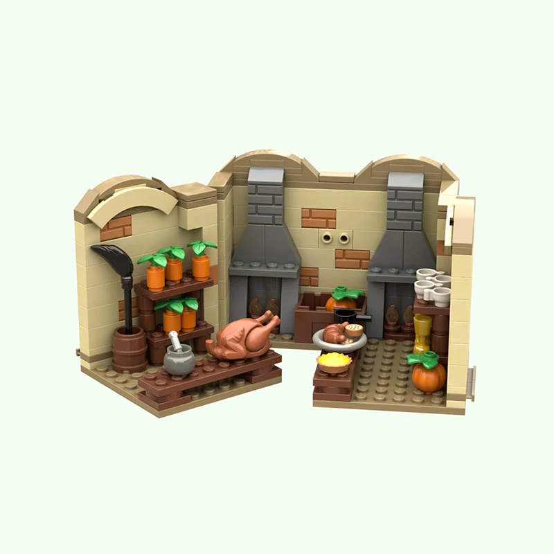 Modèle de film magique populaire, briques de construction MOC, maison, cuisine, technologie modulaire, cadeaux de vacances, assemblage de jouets pour enfants, costume