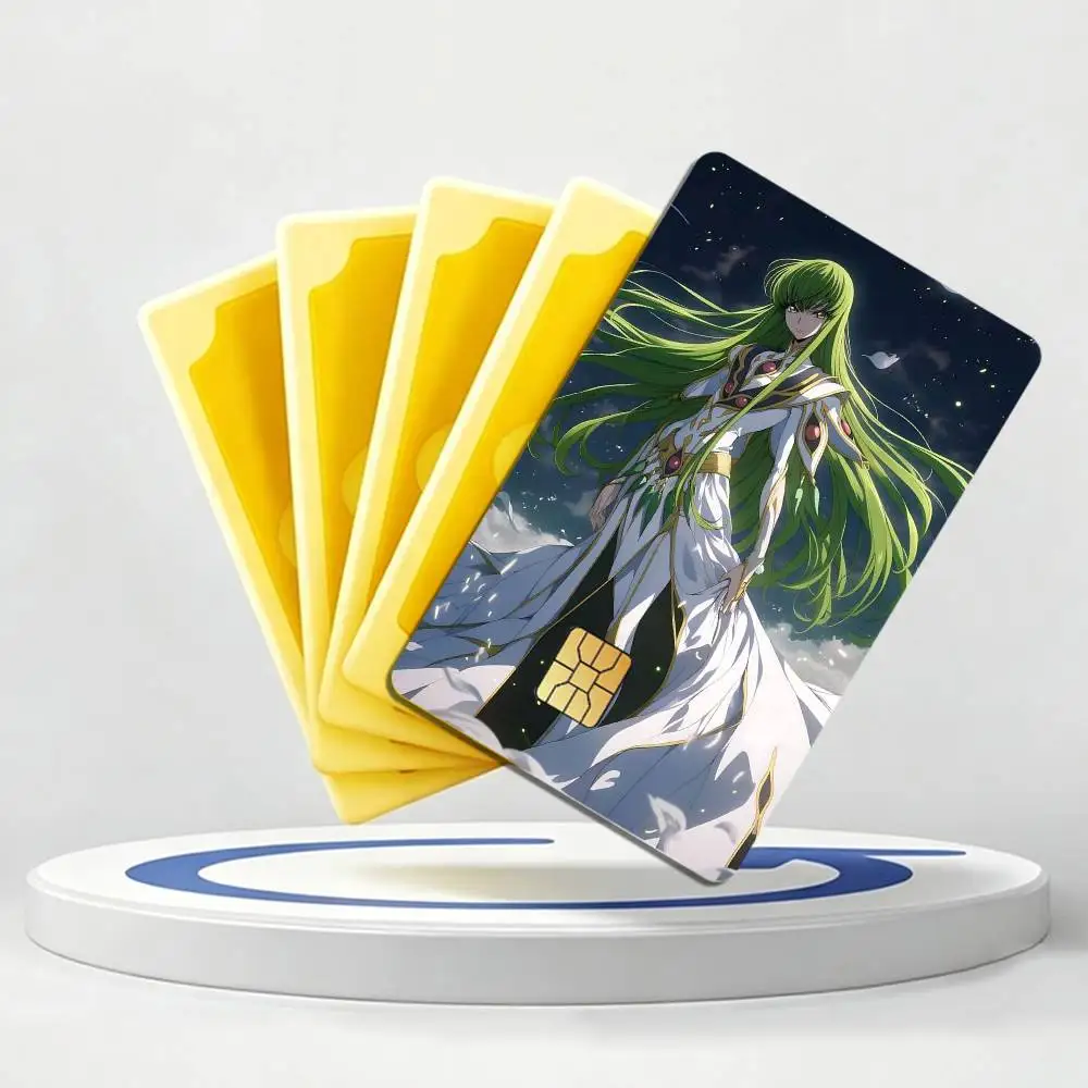 L-Lelouch CC Code Geass Anime Card Stickers for Bank Access Protective Waterproof Film Cover Sticker Gift