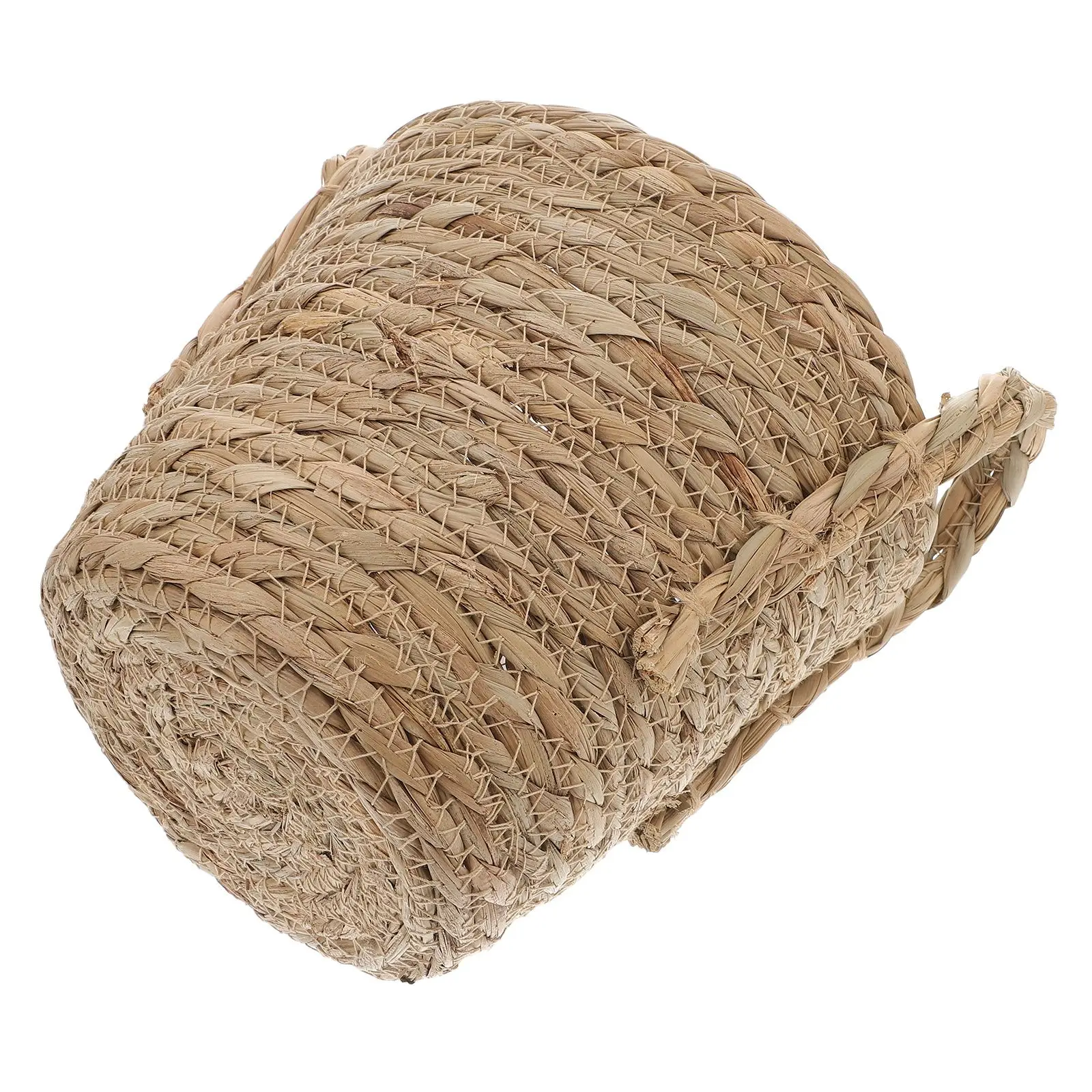 

Straw Flowerpot Seaweed Planter Indoor Storage Basket Retro Vase Flower Vase Plant Container Gardening Supplies
