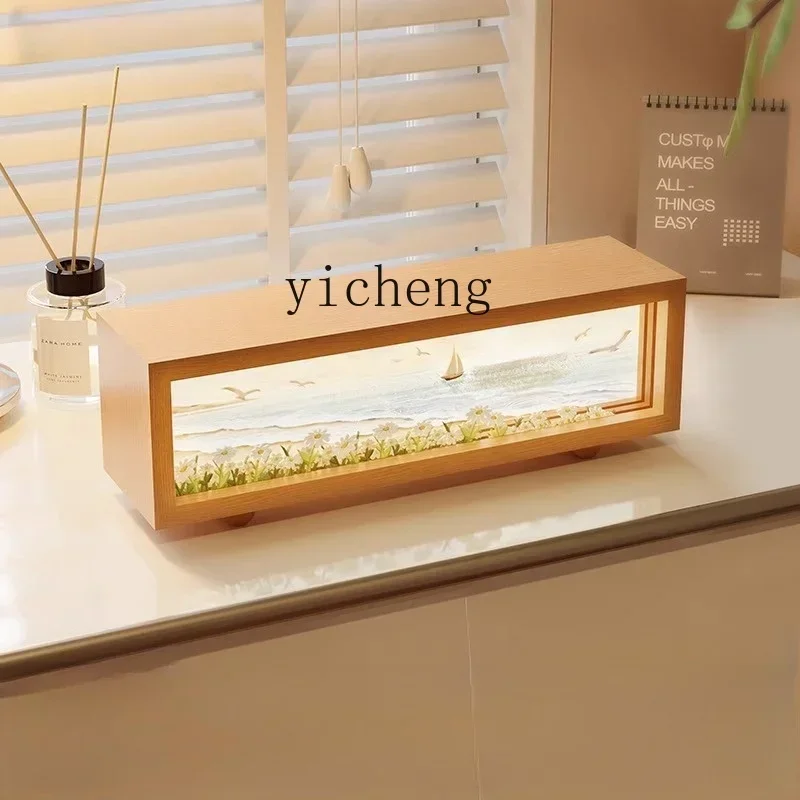 FF ornament floral atmosphere pat lamp creative table night light painting holiday decoration gifts
