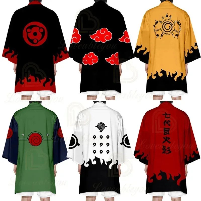 

For Cosplay Cloak On The Seventh Generation Itachi Na Cloak Long Kimono Clothing for Adults and Children