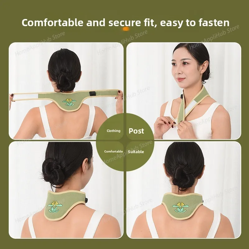 Mugwort Electric Heating Cervical Support Hot Compress Neck WrapMoxibustion Thermal Physiotherapy Device withTemperature Control