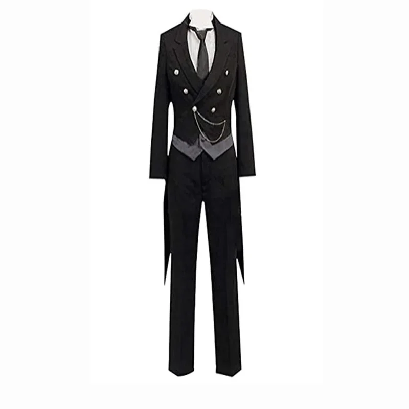 Sebastian Michaelis Costume Cosplay Black Butler Adult Carnival Uniform Wig Anime Halloween Party Costumes Masquerade Women Game