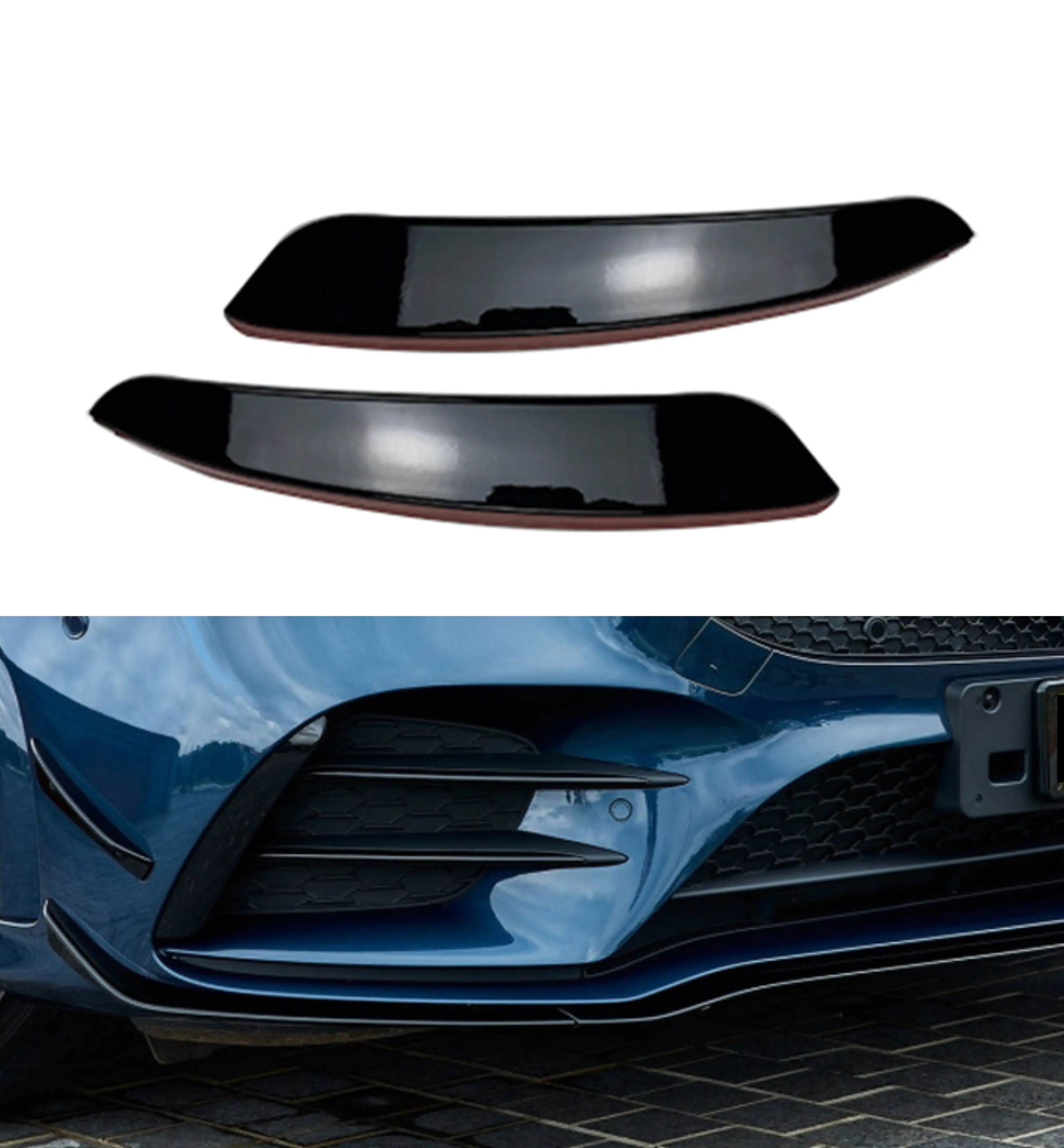 

Car Front Bumper Lip Splitter Spoiler Trim Fit For Mercedes Benz A-Class W177 A180 A200 A220 A35 AMG