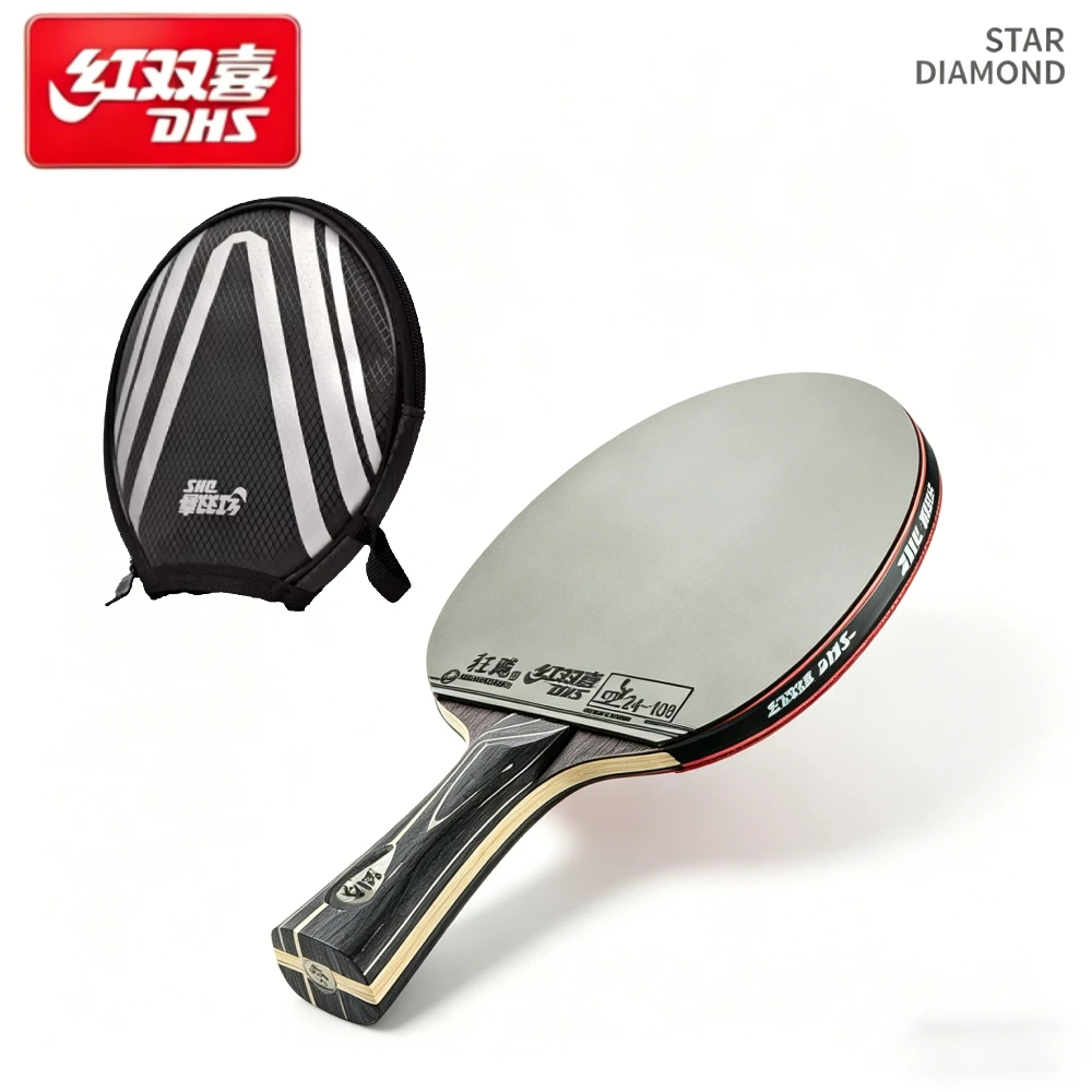 professional-dhs-diamond-black-table-tennis-racket-original-ping-pong-racket-paddle-bat-with-hurricane-3-sticky-rubbers
