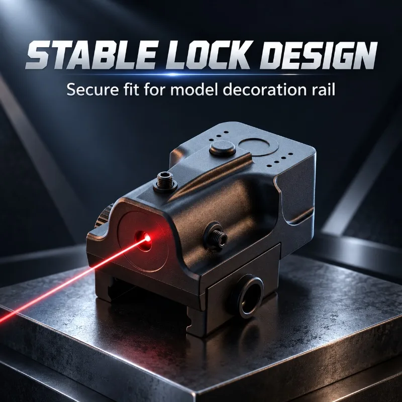 Ultra Light Mini Nylon Beam Indicator, Four-way Adjustable Rail Mount Ornament with Stable Lock for Hobby Model
