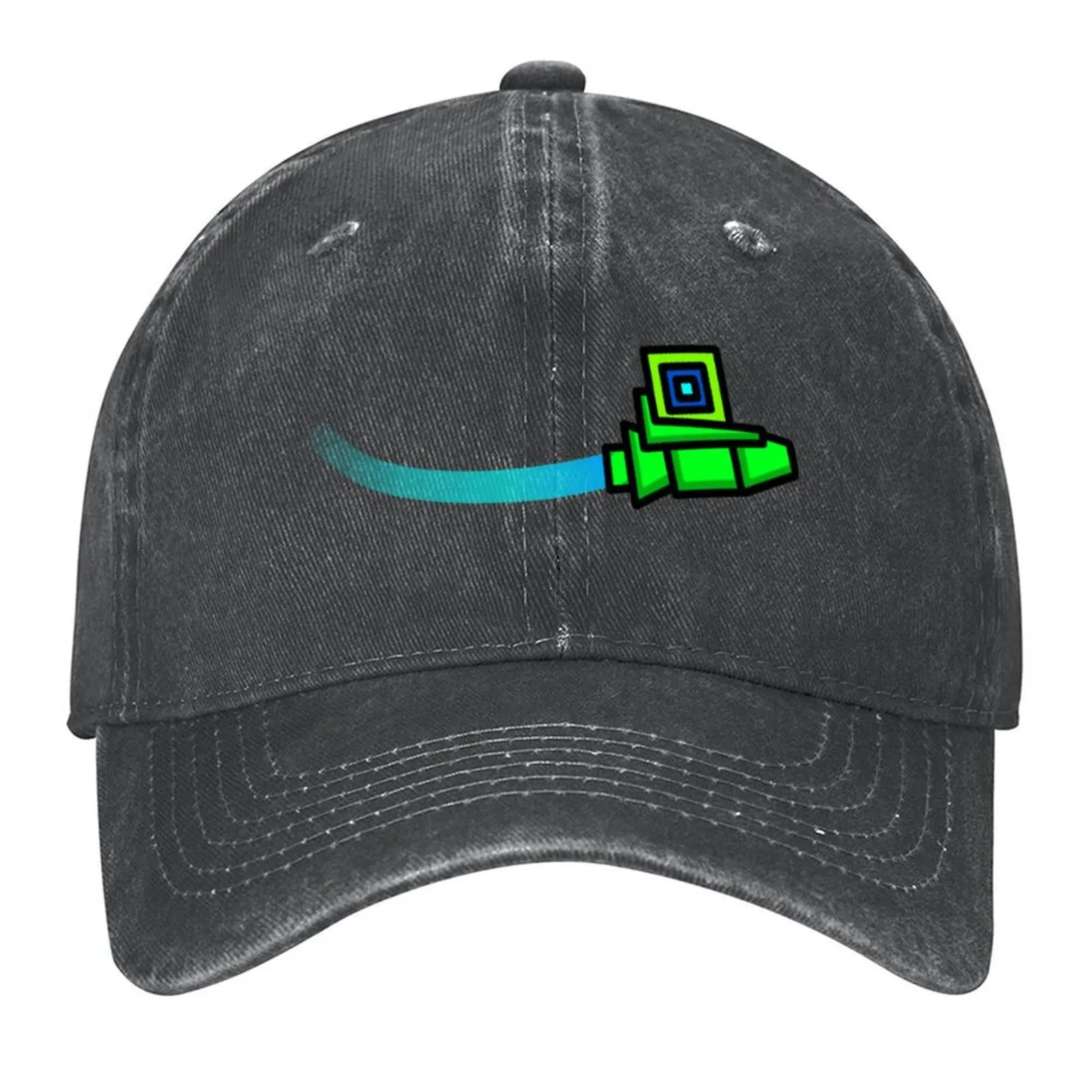 

Geometry Dash Baseball Cap Golf Cap Rave Thermal Visor beach hat Trucker Hats For Men Women's