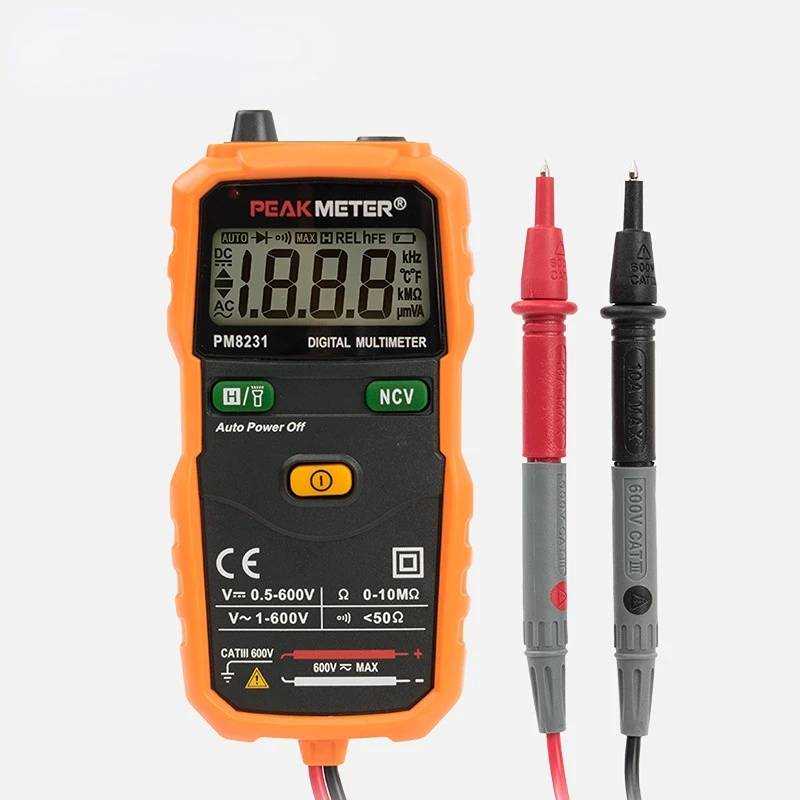 Intelligent Digital Multimeter PM8231 Pocket Automatic Range High Precision Mini Electrical Household Ammeter