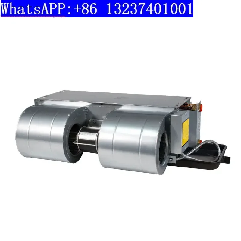 Unidad de fan coil de conducto de techo oculto, motor inversor EC, sistema FCU de agua fría