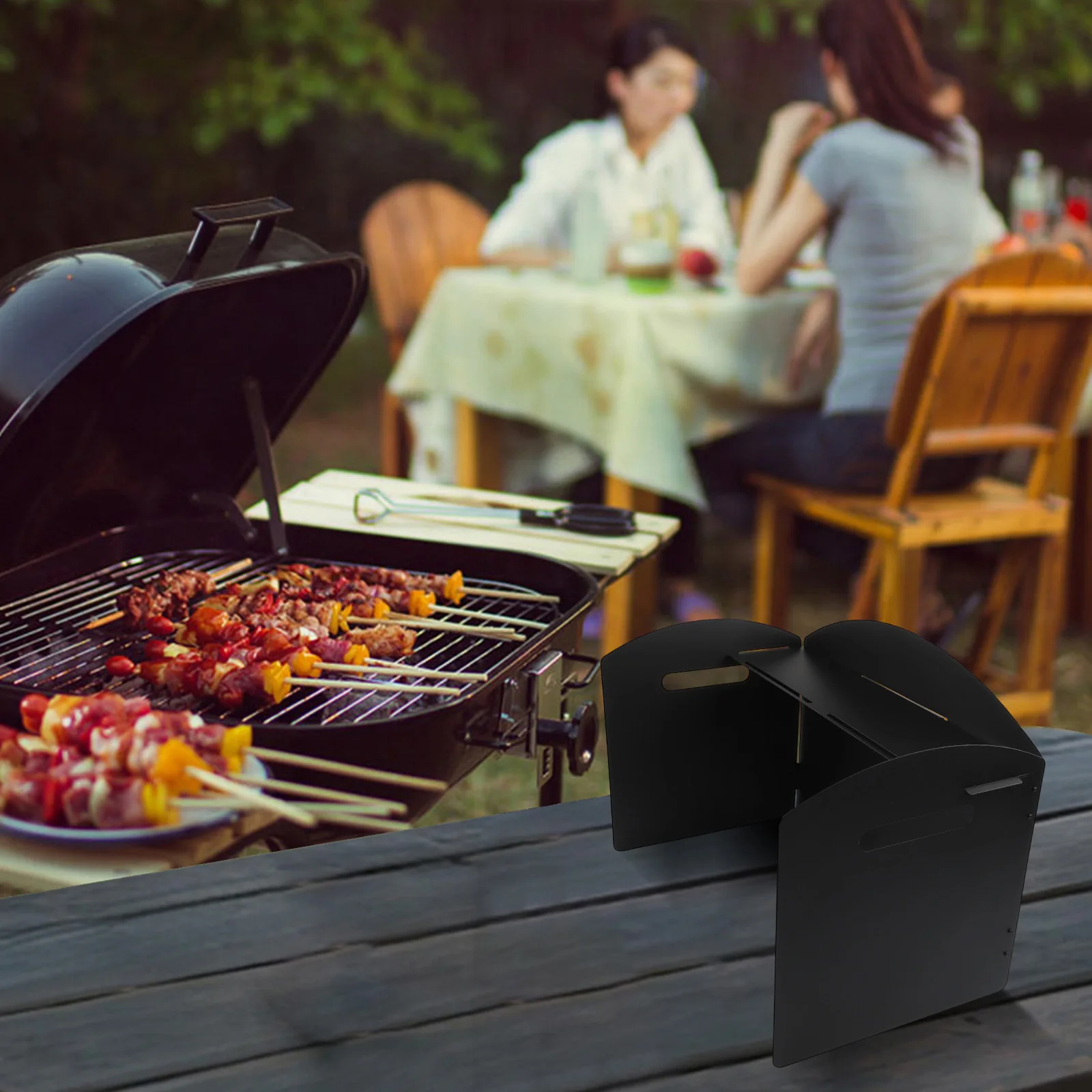 Folding Wind Screen Camping Wind Shield 41*25*30cm Compact Outdoor Cooking Shield For Cooking For Outdoor Activities