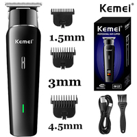 Kemei Hair Cutting Machine Professional Hair Clipper Beard Trimmer Barber USB Rechargeable Electric Cordless Trimmer for Men