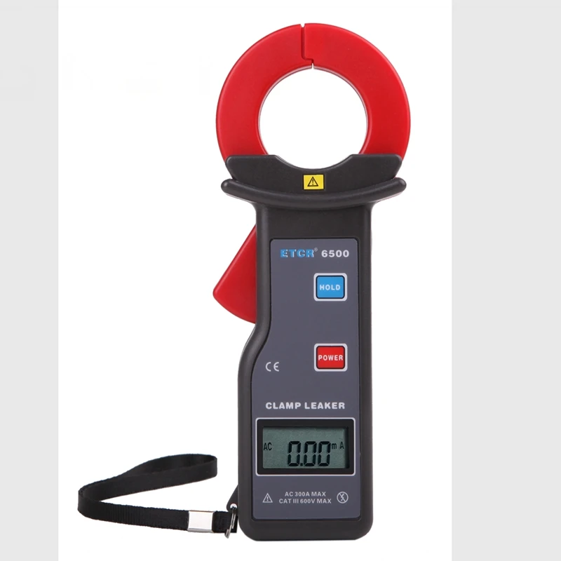 Imagem -02 - Etcr Alta Precisão Braçadeira Vazamento Medidor Atual ac Vazamento Atual Inspeção Peak Data Hold Armazenamento Valor Definido Indicação de Alarme