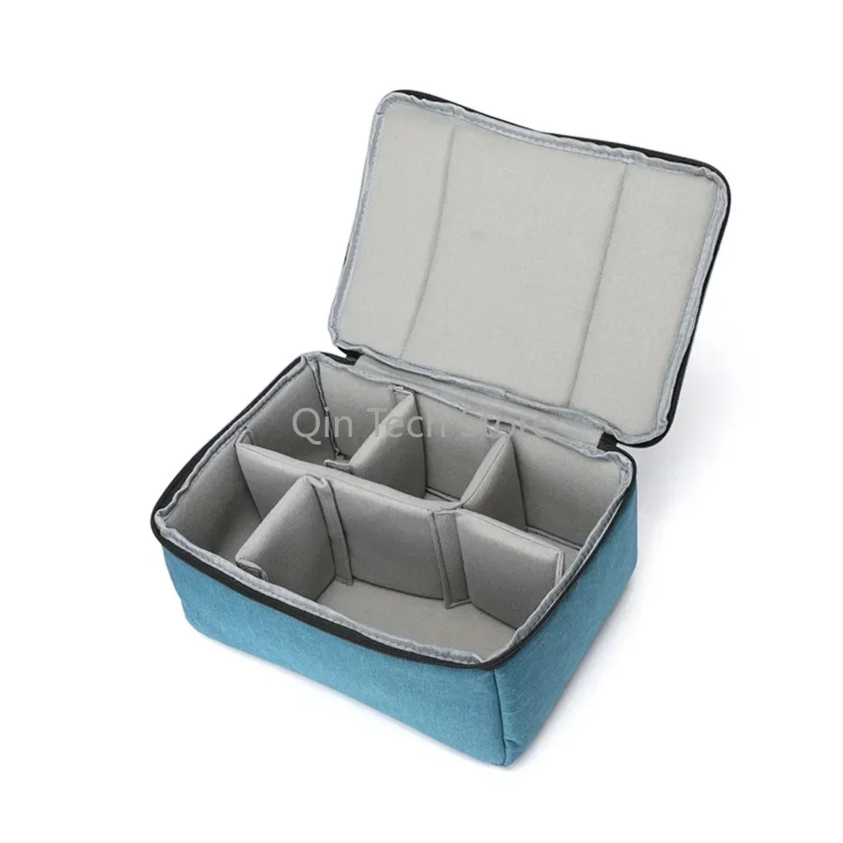 Tas kamera tahan air sisip Organizer fotografi pembagi partisi kotak penyimpanan cocok Canon Nikon Sony DSLR lensa tas ransel