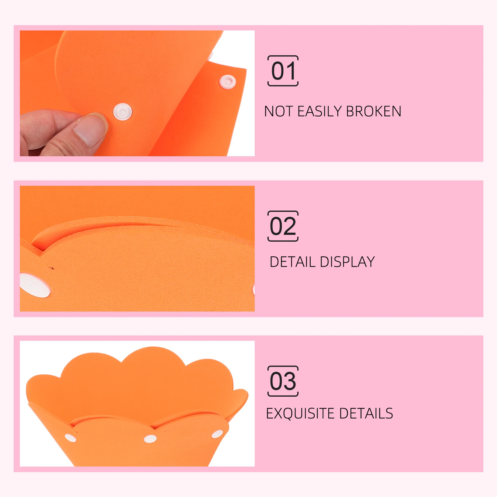 

3pcs Cat Collar EVA Sponge Lightweight Cats Recovery Protective Pet Collars for Kitten Puppy Yellow Pink Orange Soft Breathable