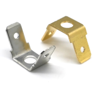 10/50 Pcs 6.3 MM Double Connector Bevel Inserts 250 Bilateral Capacitance Connecting Terminal Right Angle DJ6126-C6.3