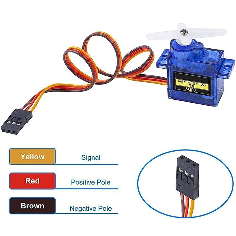 2/4/6/8/10 PCS SG90 9G Micro Servo Motor Control 180°/360° For RC Helicopter Toy Car Boat Plane Robot Arm Airplane Models Remote