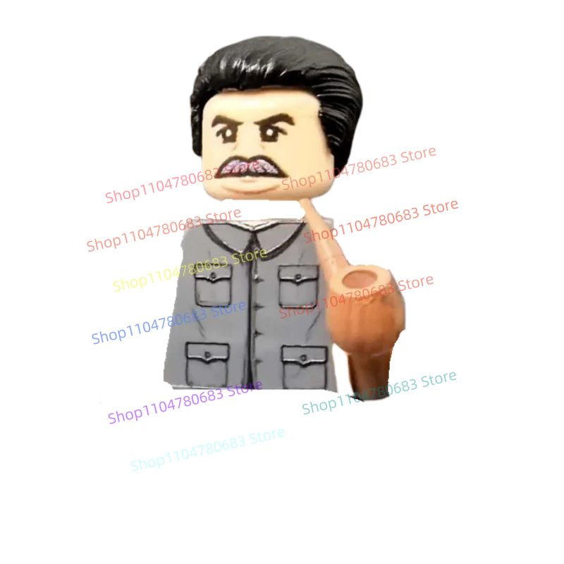 Neue MOC Militär-Baustein-Minifiguren, Offiziersfiguren mit Pfeife, Spielzeug-Ornamente, Weihnachtsgeschenke