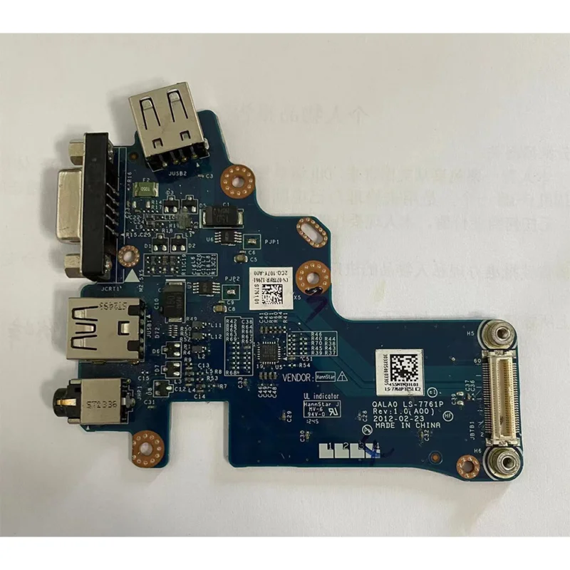 

For Dell Latitude E6530 USB Audio Board VGA Interface LS-7761P 07TRKR