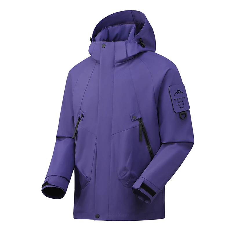 HDIRXG Unisex Waterdichte Wandeljas Outdoor Camping Winddichte Jas Lichtgewicht Ademende Regenjas Met Afneembare Capuchon