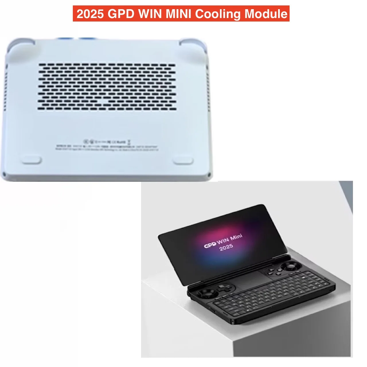 For 2025 GPD WIN MINI Laptop Cooling Module +Aluminum Alloy Bottom 