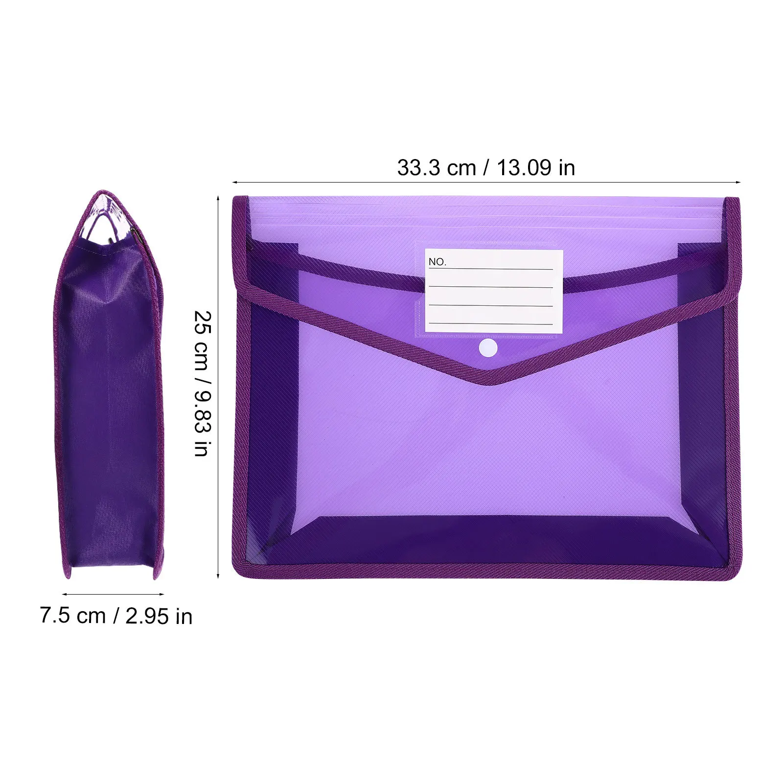 5 قطع من أكياس الملفات الشفافة، مجلدات المحفظة البلاستيكية ذات الإغلاق المزودة بالألوان، حامل مستندات للمكتب والمدرسة والمنزل