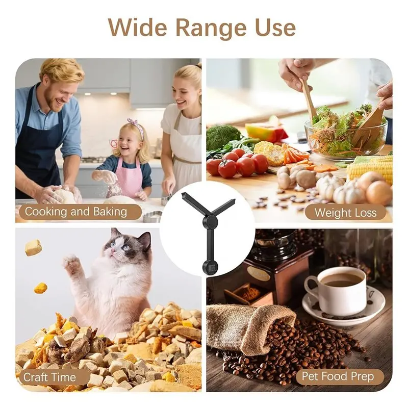 BOFO Digital Folding Food Electron Scale, Portable Collapse Mini Pocket Kitchen Scale In Grams Ounces Compact Design For Home Us