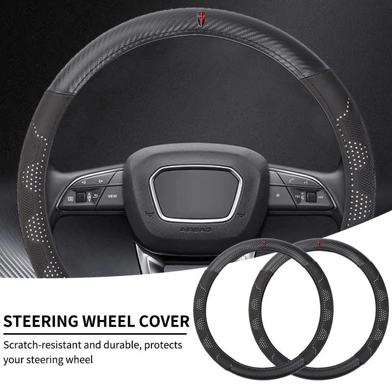 

Universal Car Steering Wheel Cover Leather Anti-slip Cover Auto Accessories For Hongqi H5 H6 H7 H9 E-QM5 HS3 HS5 HS6 HS7 E-HS3