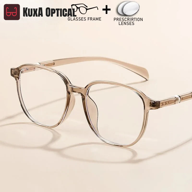 

KUXA Pearl Jewelry Eyeglasses With Prescription Glasses Myopia Hyperopia Progressive Lenses Reading Optical Filter Blue Light Ey