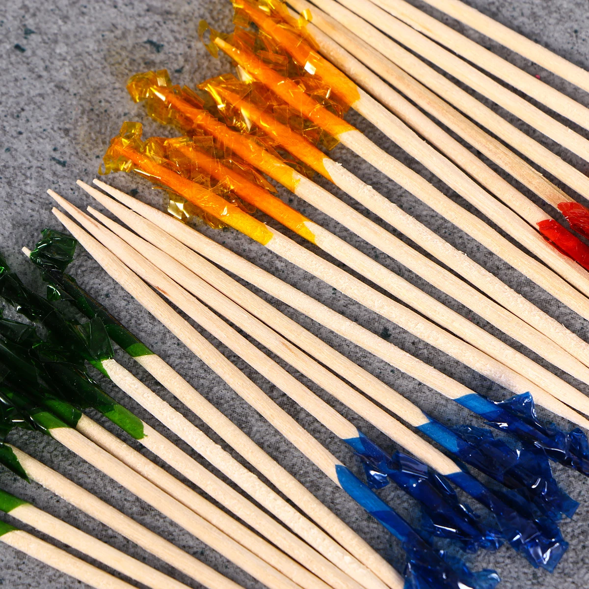 

100pcs Bamboo Cocktail Picks Fruit Flags Eco-Friendly Disposable Party Supplies Food Decorations for Holiday Drinks Non Toxic