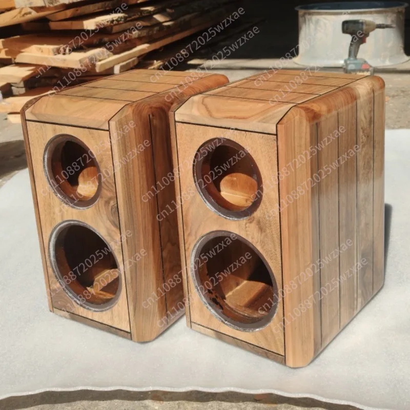 The same solid wood speaker 4 5  6.5  8 inch dual frequency bookshelf sound maze speaker