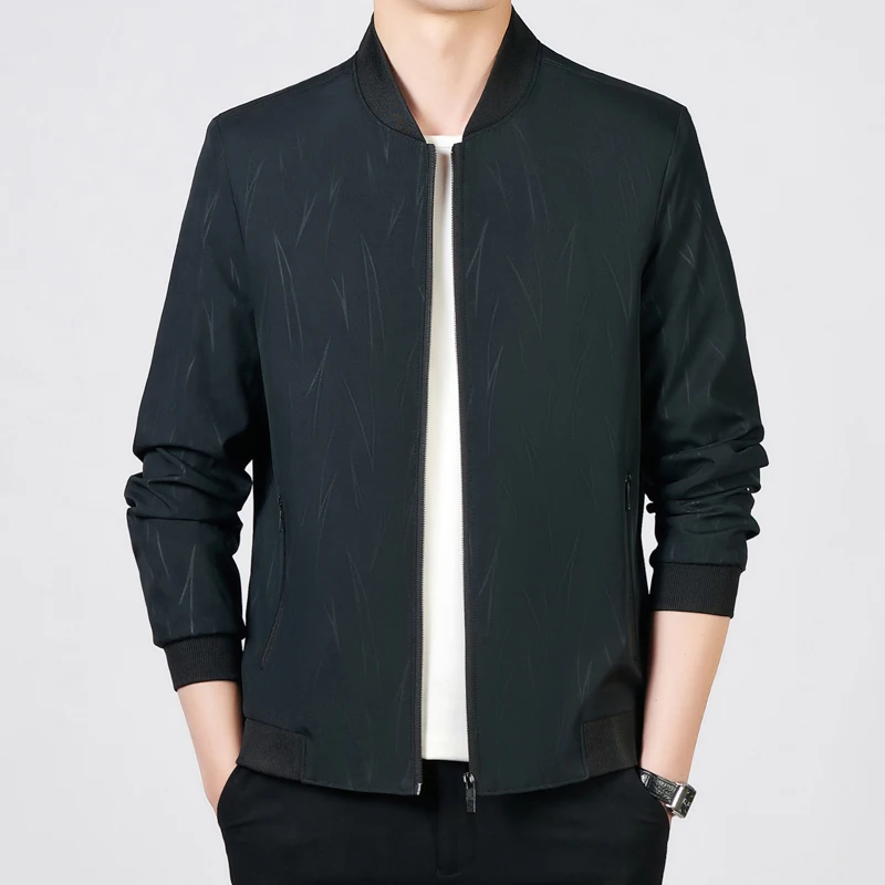 

2025 New Jacket For Men Fashion Blazer With Baseball Collar Business Casual Outerwear Formal Coat Fashion Blazer for Male