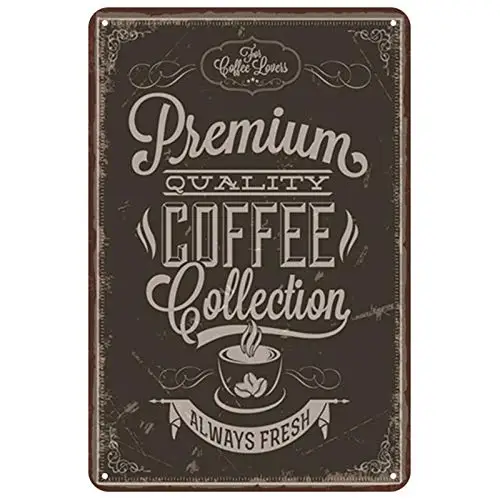 

Coffee Drinks Latte Theme 8x12 Inch Retro Metal Tin Sign Wall Decor Study Metal Signs Vintage Bar Decoration Poster Pub aasd-37