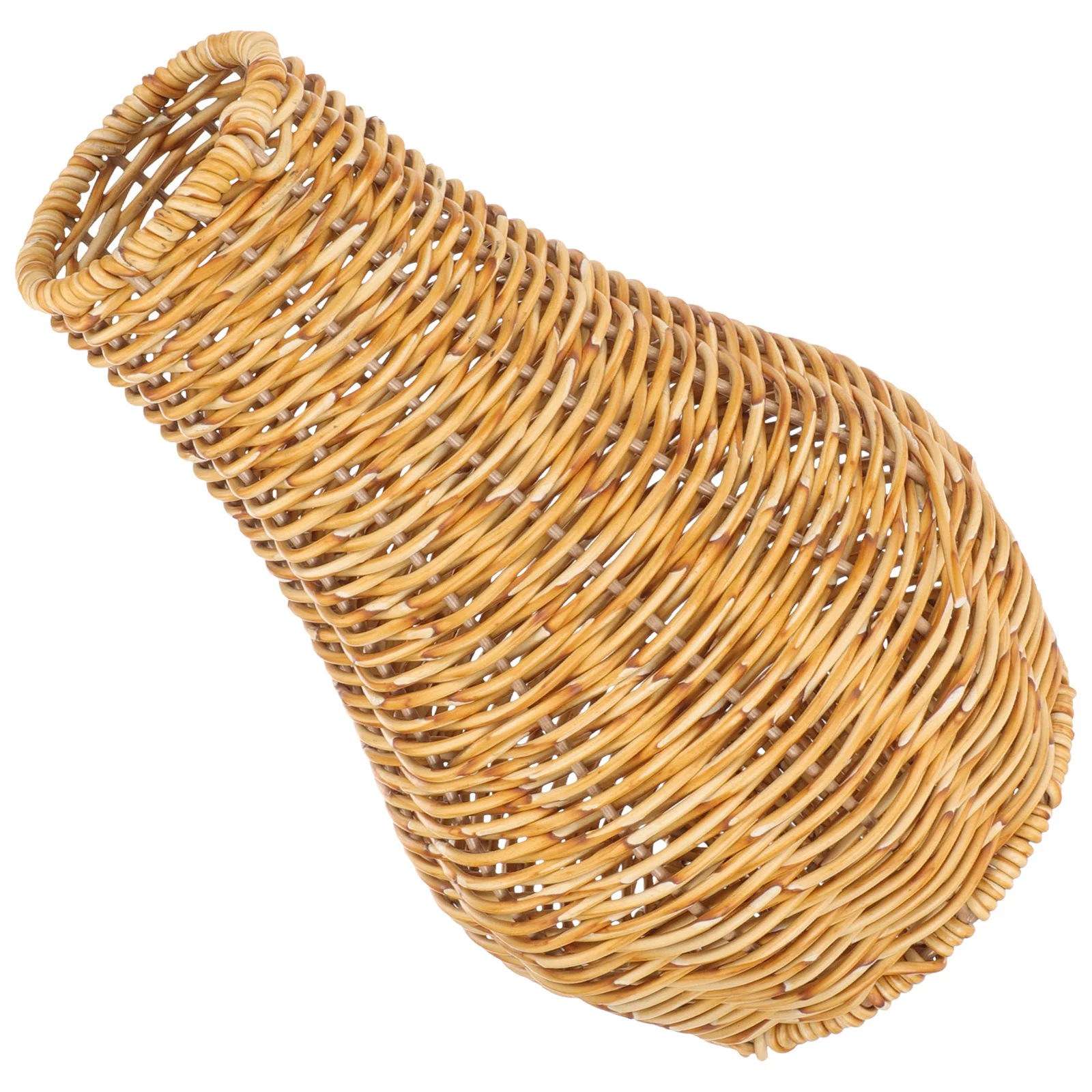 

Plastic Decorative Flower Vase Woven Design Simple Balcony Table Decoration Dried Flower Holder