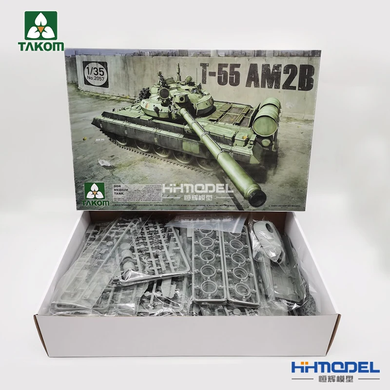 Takom 2057 1/35 Scale Russian Medium Tank DDR T-55 AM2B Model Kit