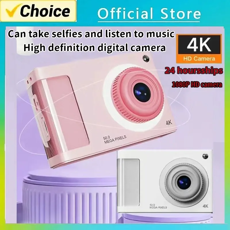 Y2K CCD Camera 1080P 48MP Portable Kids Camera 8X Zoom with Dual Lenses 2.8-inch TFT Screen for Boys Girls Teenagers Gift