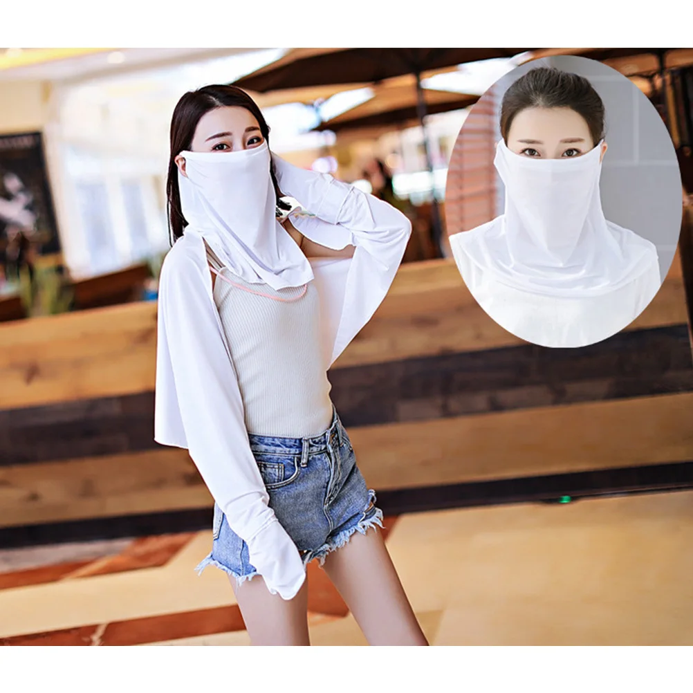 

4Pcs Breathable Sun-Resistant Neck Scarf Ice Silk Soft Comfortable Durable Outdoor Cycling Scarf for Women Hot Weather